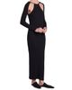 Courreges Women's Rib-Knit Cut-Out Maxi Dress - 2