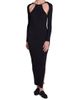Courreges Women's Rib-Knit Cut-Out Maxi Dress - 3