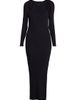 Courreges Women's Rib-Knit Cut-Out Maxi Dress - 9
