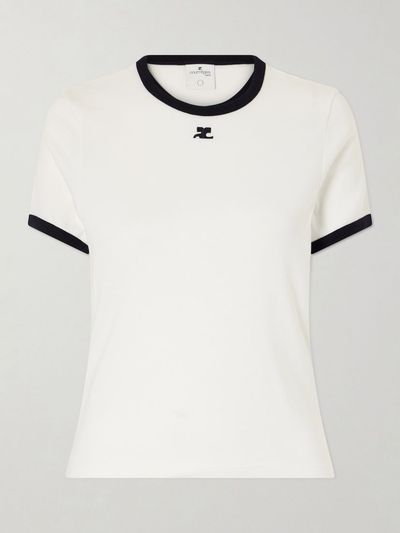 COURRÈGES Cotton-jersey t-shirt