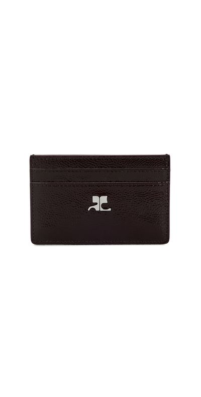 Courrèges Courrèges AC Naplack Card Holder Burgundy One