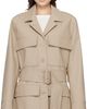 Courrèges Courrèges Beige Utility Belted Coat - 1