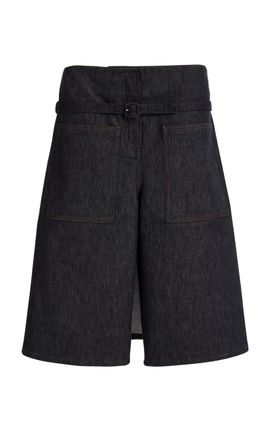 Courrèges Courrèges Belted Denim Shorts Dark Wash FR 38