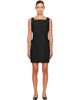 Courrèges Courrèges Black Cut-Out Tweed Denim Minidress - 1