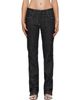 Courrèges Courrèges Black Denim Tweed Straight Trousers - 1