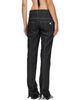 Courrèges Courrèges Black Denim Tweed Straight Trousers - 3