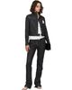 Courrèges Courrèges Black Denim Tweed Straight Trousers - 4