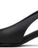 Courrèges Courrèges Black Fold Leather Slingback Heels - 3