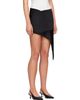 Courrèges Courrèges Black Folded Satin Miniskirt - 2