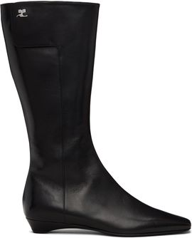 Courrèges Courrèges Black Heritage Flat Boots
