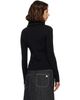 Courrèges Courrèges Black High Collar Merino Wool Sweater - 3