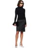 Courrèges Courrèges Black High Collar Merino Wool Sweater - 4