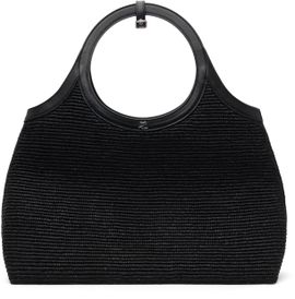 Courrèges Courrèges Black Raphia Holy Day Tote