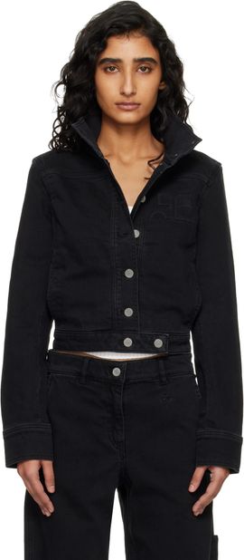 Courrèges Courrèges Black Reedition Denim Jacket