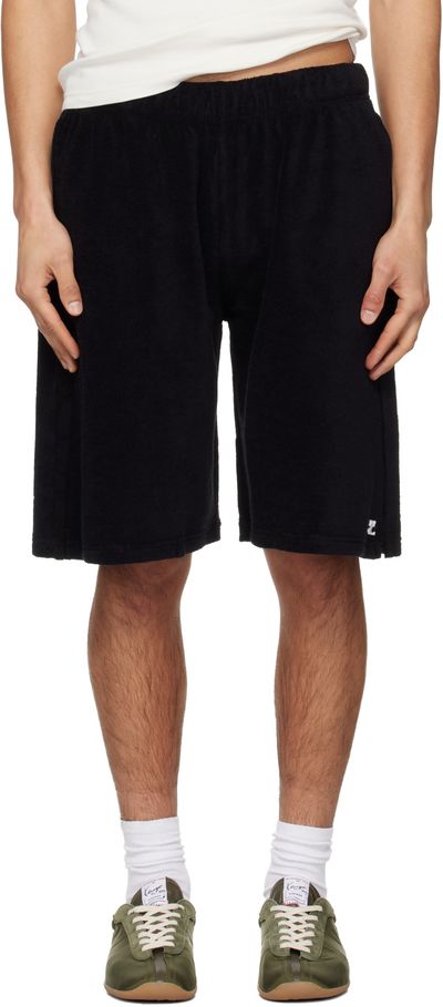 Courrèges Courrèges Black Spongy Sports Shorts