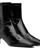 Courrèges Courrèges Black Vinyl Toe Cap Ankle Boots - 4