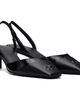 Courrèges Courrèges Black Vinyl Toe Cap Slingback Heels - 4