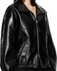 Courrèges Courrèges Black Vinyl Zipped Bomber Jacket - 2