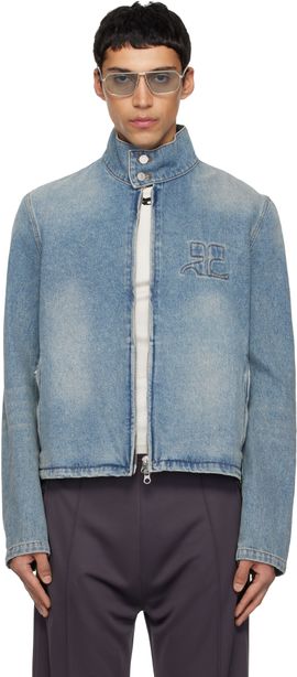Courrèges Courrèges Blue City Shadow Denim Jacket