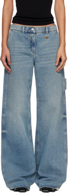 Courrèges Courrèges Blue Hammer Denim Baggy Jeans