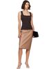 Courrèges Courrèges Brown 90s Rib Zipped Tank Top - 4
