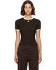 Courrèges Courrèges Brown Heather Contrast T-shirt - 1