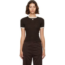 Courrèges Courrèges Brown Heather Contrast T-shirt