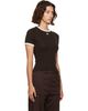 Courrèges Courrèges Brown Heather Contrast T-shirt - 2