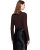 Courrèges Courrèges Brown Lambswool Fitted Crewneck Sweater - 3