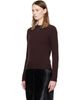 Courrèges Courrèges Brown Lambswool Fitted Crewneck Sweater - 4