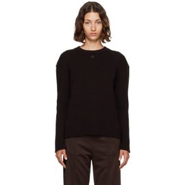 Courrèges Courrèges Brown Merino Wool Crewneck Sweater