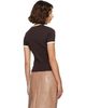 Courrèges Courrèges Brown Signature Contrast T-shirt - 3