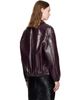 Courrèges Courrèges Burgundy Vinyl Bomber Jacket - 3