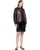 Courrèges Courrèges Burgundy Vinyl Bomber Jacket - 4
