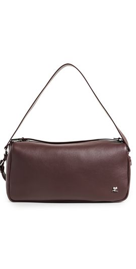 Courrèges Courrèges Calfskin Medium Three Sixty Shoulder Bag Burgundy One
