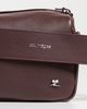Courrèges Courrèges Calfskin Medium Three Sixty Shoulder Bag Burgundy One - 5
