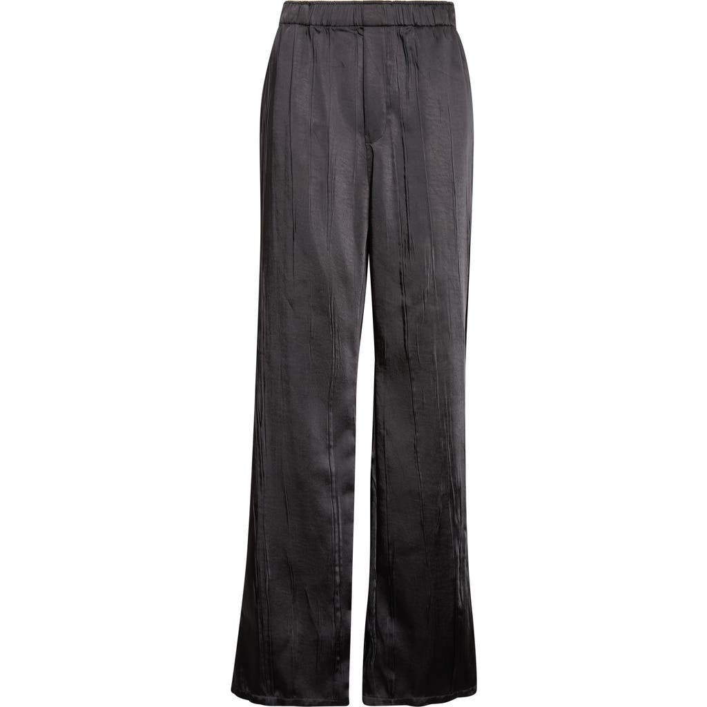 Courrèges Courrèges Crinkled Satin Wide Leg Pants