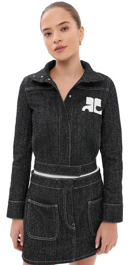Courrèges Courrèges Denim Tweed Jacket BLACK/HERITAGE WHITE