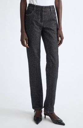 Courrèges Courrèges Denim Tweed Straight Leg Jeans