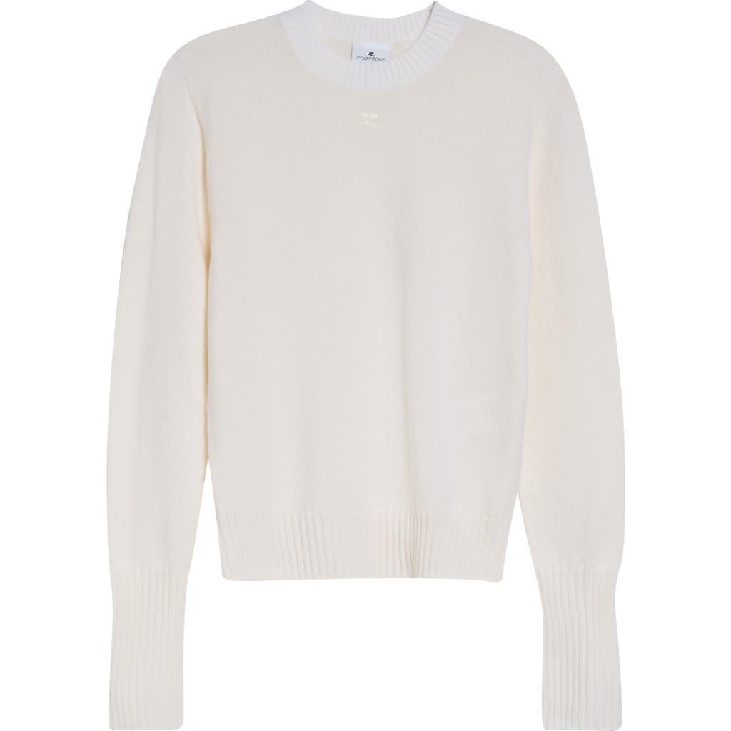Courrèges Courrèges Fitted Merino Lambswool Sweater