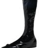 Courrèges Courrèges Flat Buckle Vinyl Boots Black - 1