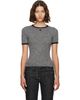 Courrèges Courrèges Gray Heather Contrast T-shirt - 1