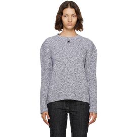 Courrèges Courrèges Gray Merino Wool Crewneck Sweater