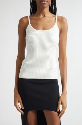 Courrèges Courrèges Logo Rib Tank Top