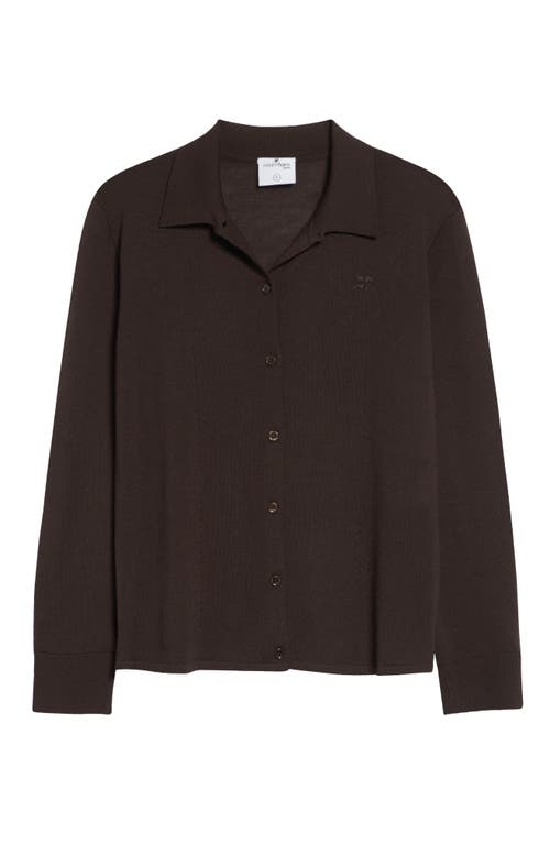 Courrèges Courrèges Merino Wool Polo Cardigan