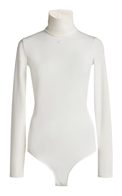 Courrèges Courrèges Mockneck Jersey Bodysuit