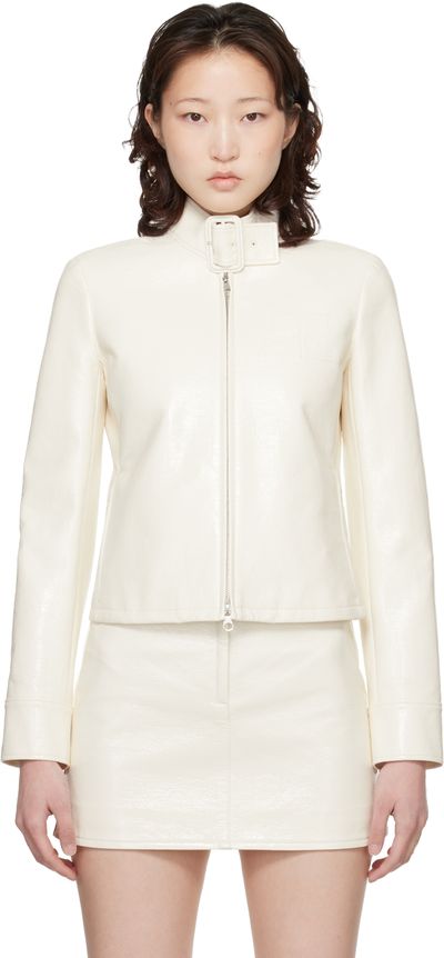 Courrèges Courrèges Off-White City Vinyl Jacket