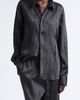 Courrèges Courrèges Oversize Crinkled Satin Button-Up Shirt - 1