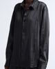 Courrèges Courrèges Oversize Crinkled Satin Button-Up Shirt - 5