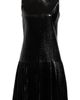 Courrèges Courrèges Pleated Faux Leather Minidress - 5